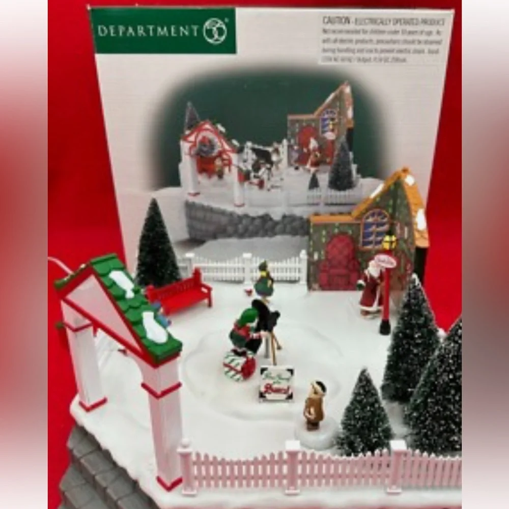 Department 56 Heritage Village Animated Photo with Santa